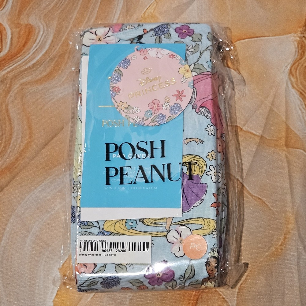 Posh Peanut OG Disney Princess Bamboo Changing Pad Cover NWT HTF Nursery